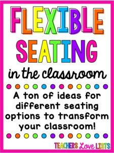 Flexible seating classroom ideas